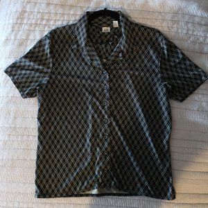 GAP Black Short-sleeve Button Up